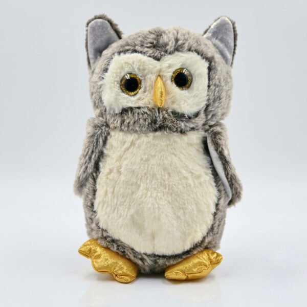 Grey Owl Plush Toy Front