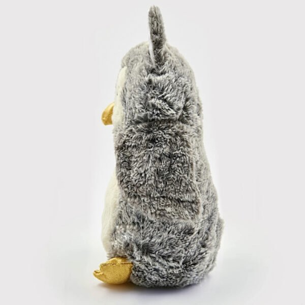 Grey Owl Plush Toy Side